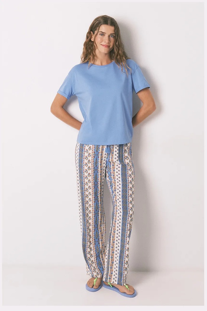 women'secret tricou de pijama albastru 3272259