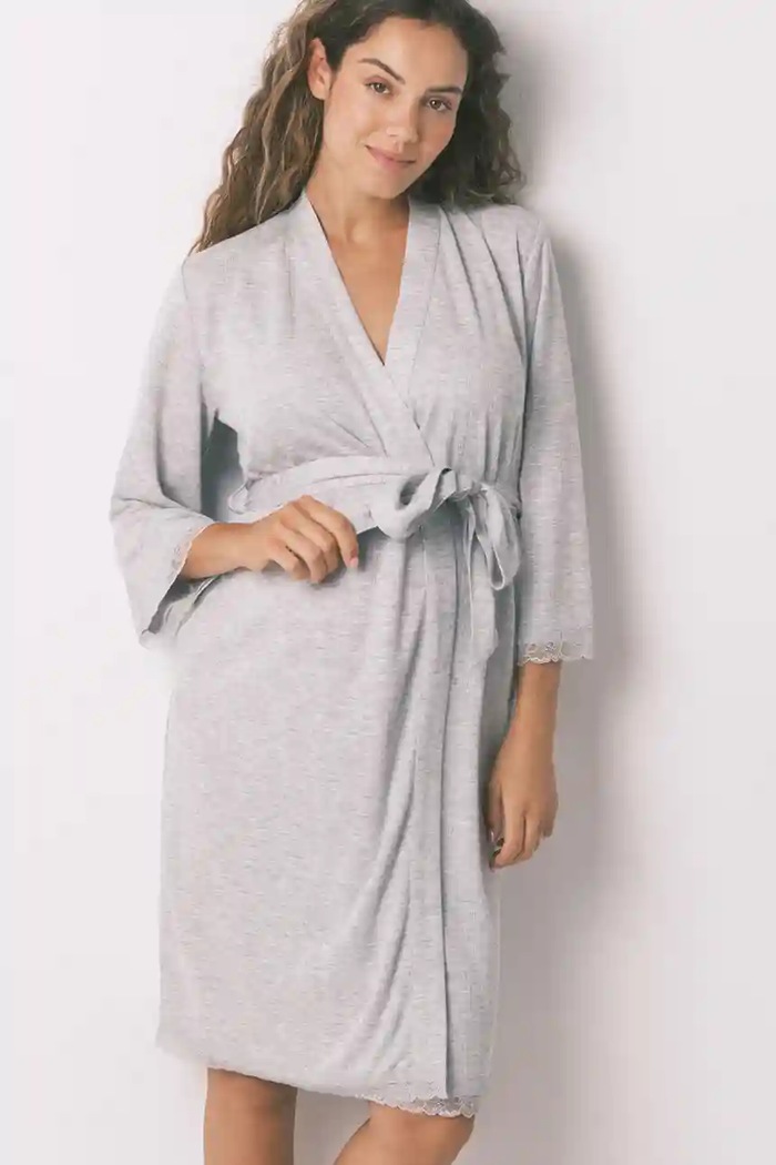 women'secret accappatoio maglia grigio 2172318