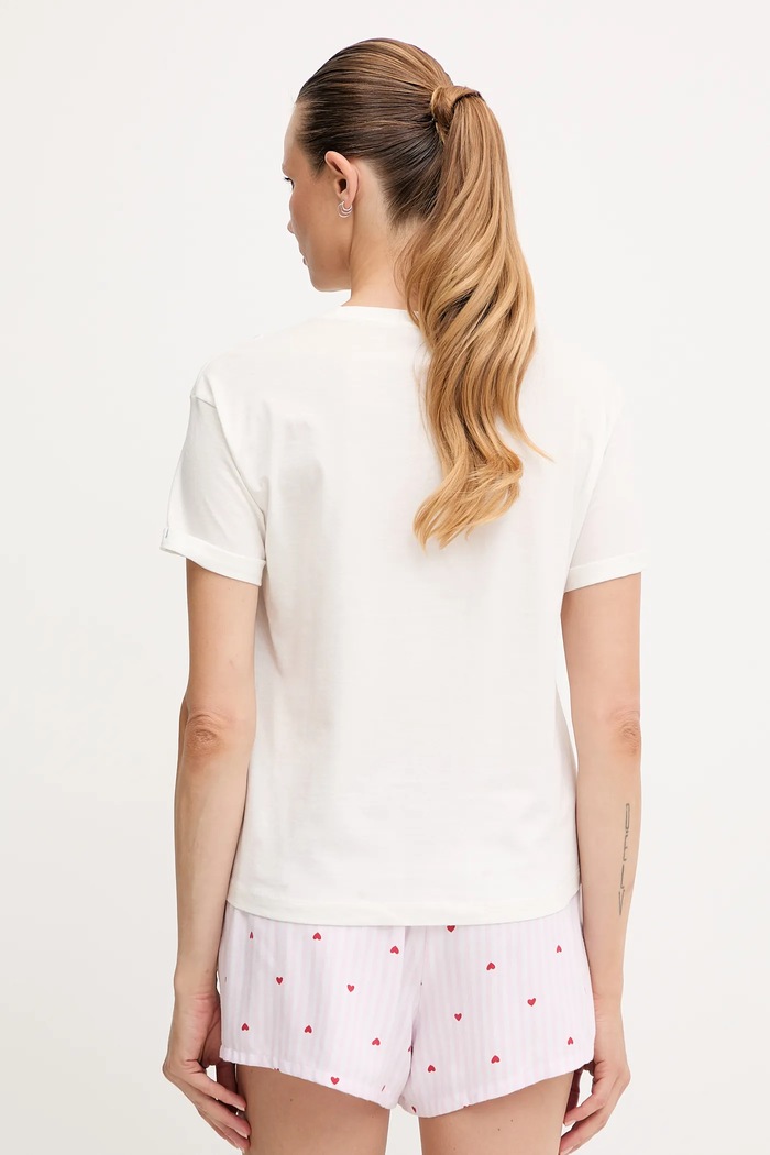 Oblečení Bavlněné pyžamové tričko women'secret 3272270 bílá
