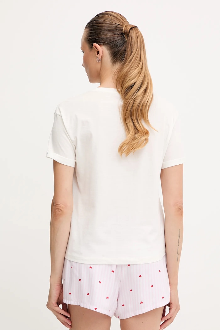 Oblečení Bavlněné pyžamové tričko women'secret 3272270 bílá
