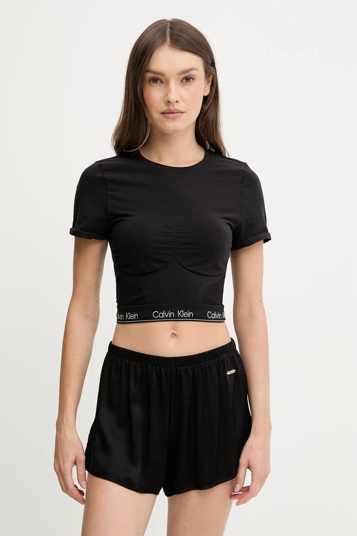 Tričko Calvin Klein Underwear slim čierna LV00QF8342