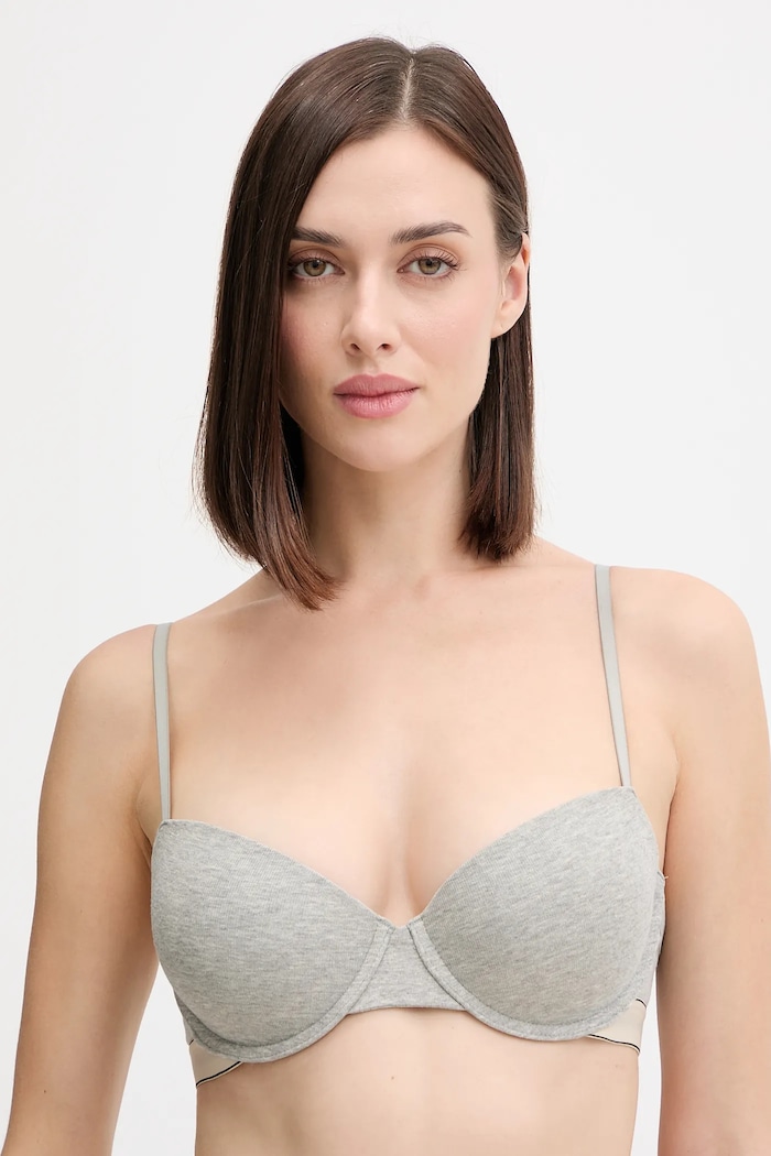 Podprsenka Calvin Klein Underwear melanž sivá LV00QF8452