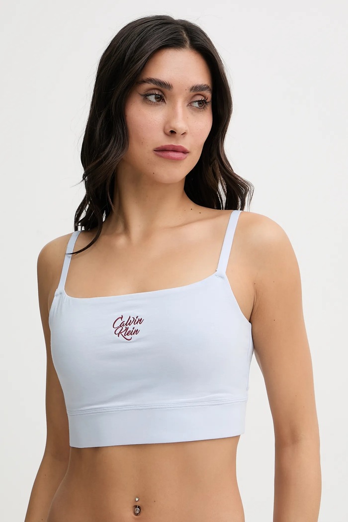 Podprsenka Calvin Klein Underwear bez kostíc modrá LV00QF8612