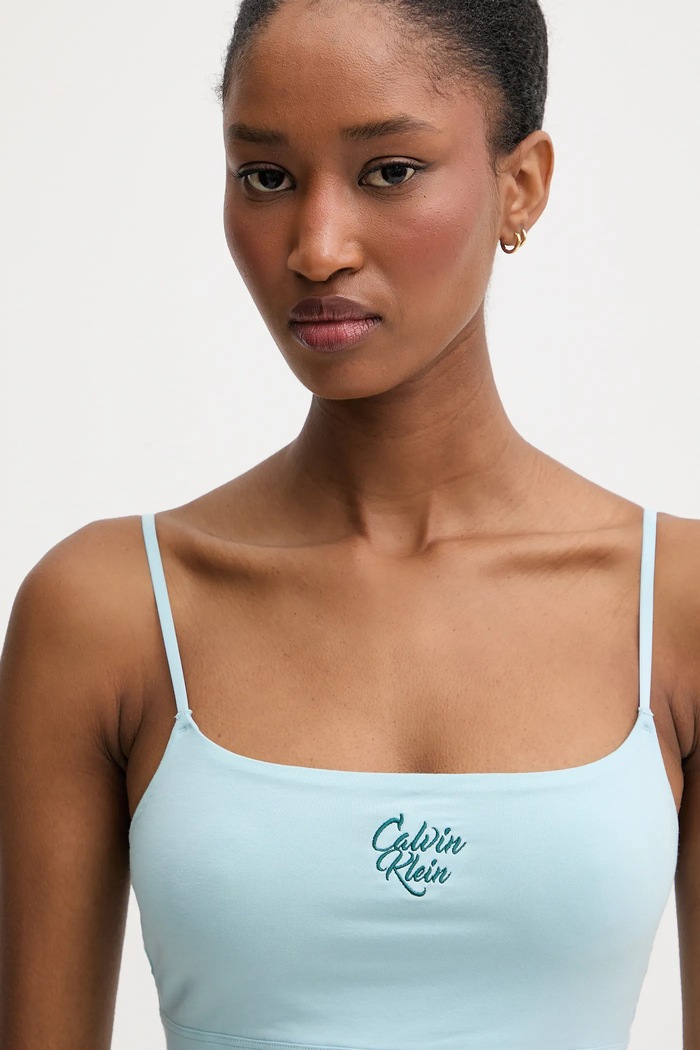 Oblečenie Podprsenka Calvin Klein Underwear LV00QF8612 modrá