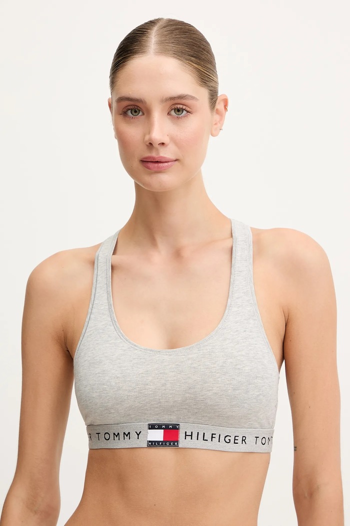 Сутиен Tommy Hilfiger меланж сив UW0UW06221