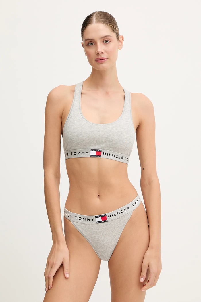 Сутиен Tommy Hilfiger UW0UW06221 сив AW25