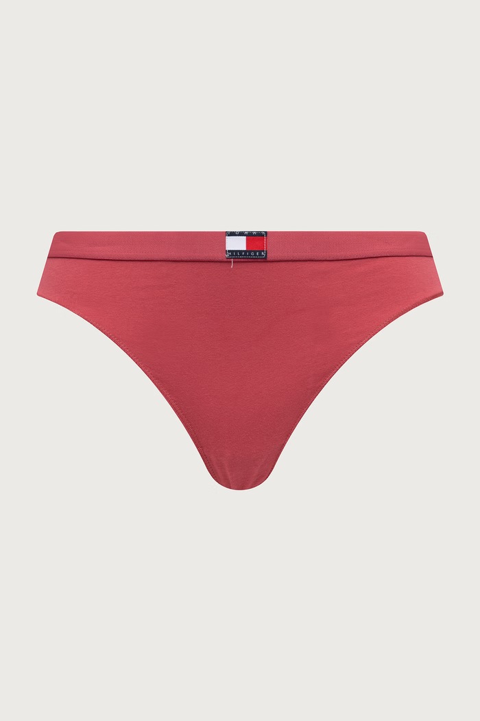 Stringi damskie z bawełną 3-pack Tommy Hilfiger UW0UW06139 różowy