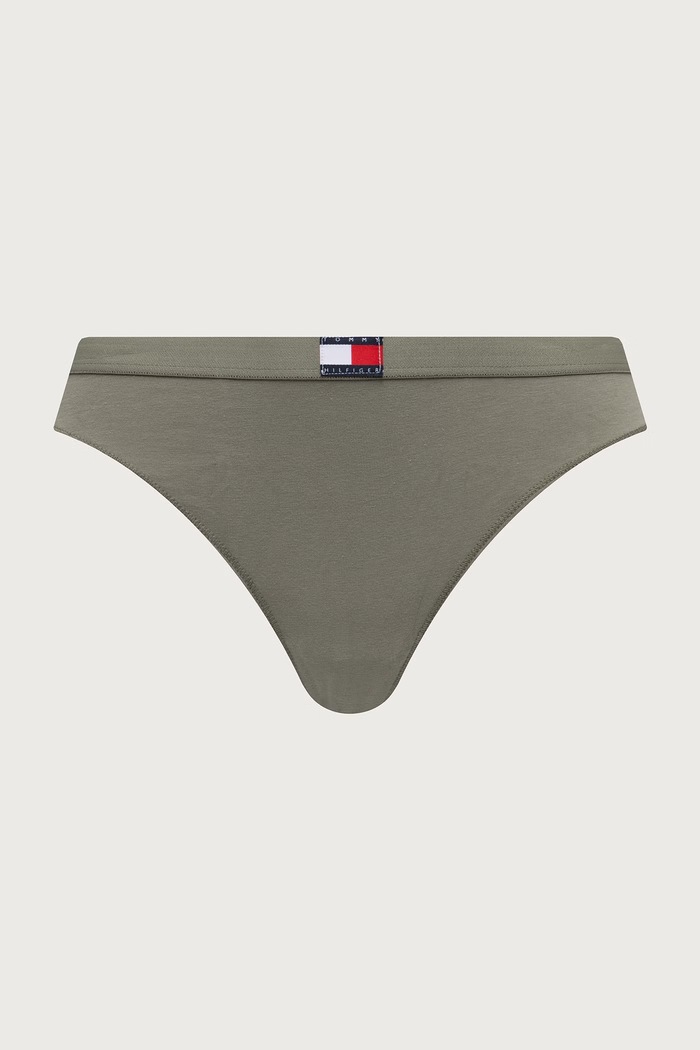 Tommy Hilfiger Stringi damskie z bawełną 3-pack UW0UW06139 granatowy SS26