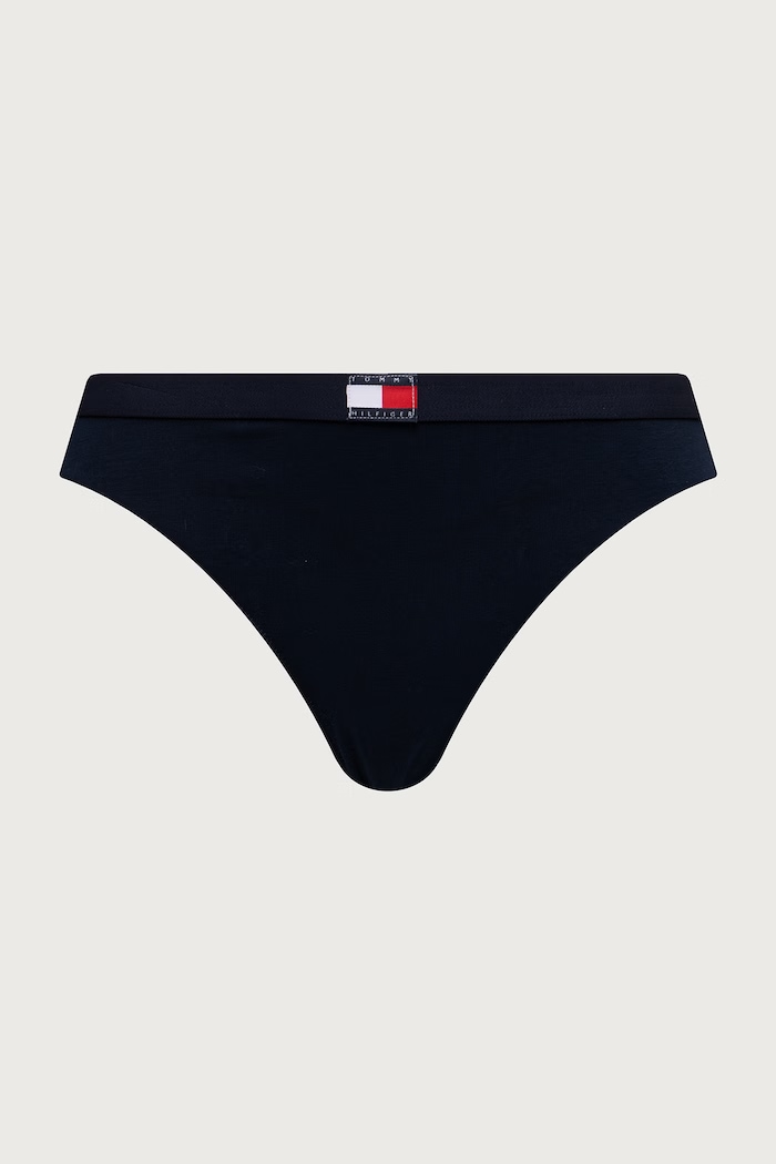 Stringi damskie z bawełną 3-pack Tommy Hilfiger UW0UW06139 granatowy