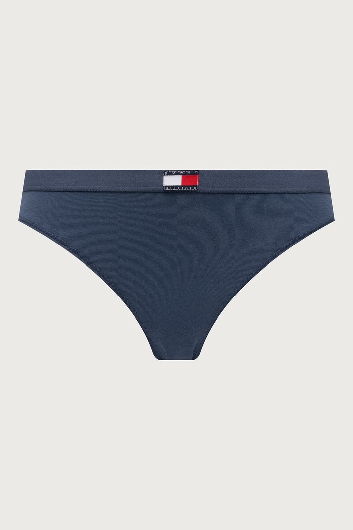 Tommy Hilfiger Figi damskie z bawełną 3-pack UW0UW06141 niebieski SS26