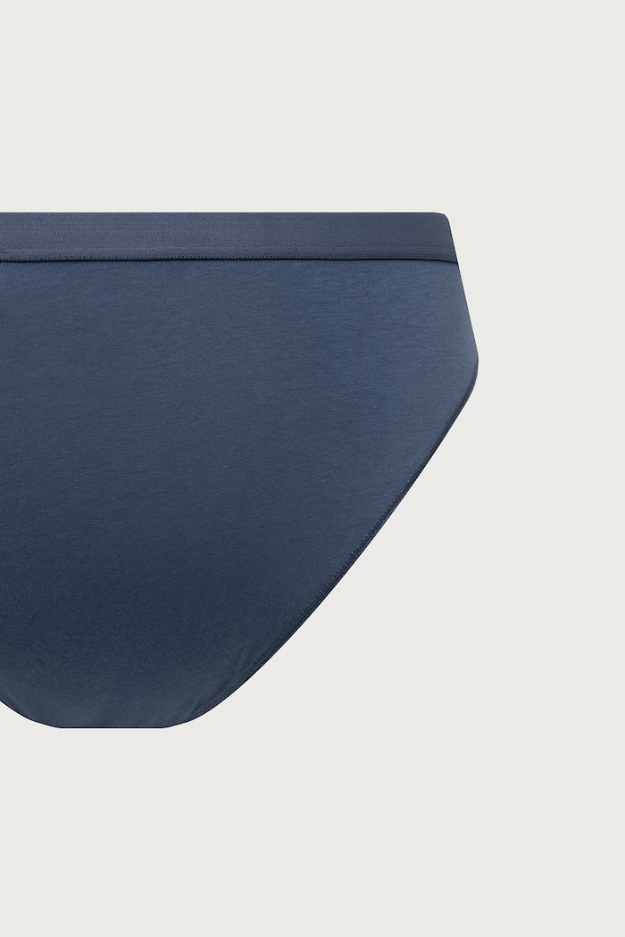 Figi damskie z bawełną 3-pack Tommy Hilfiger niebieski UW0UW06141