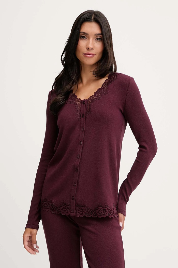 Twinset pigiama 252LL2BAA granata AW25