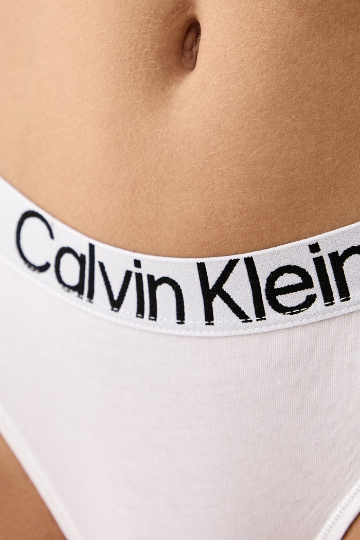 Nohavičky dámske bavlnené s elastanom Calvin Klein Underwear LV00QD5291 biela