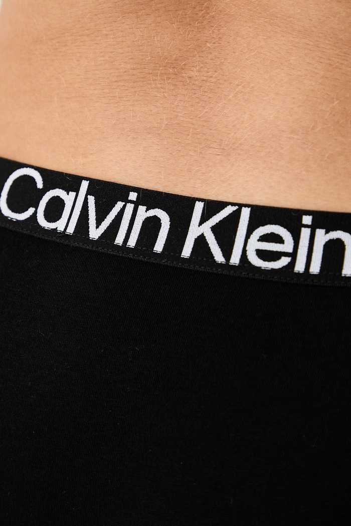 Oblačila Calvin Klein Underwear Klasične hlačke ženske bombažne z elastanom LV00QD5291 črna