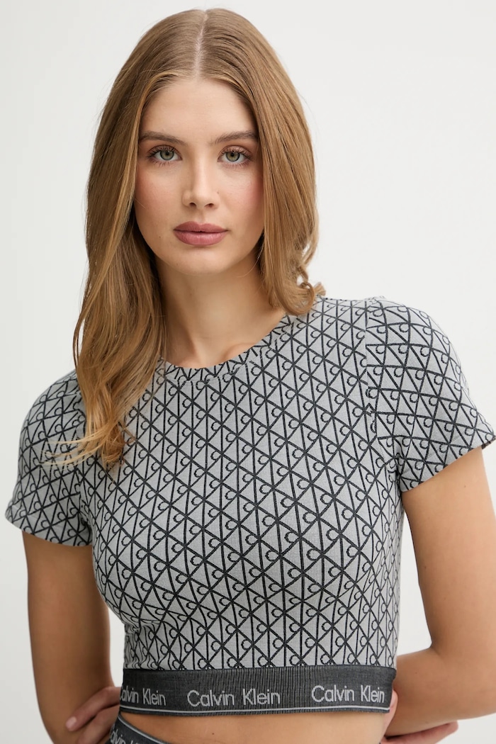 Oblečenie Tričko Calvin Klein Underwear LV00QF8487 sivá