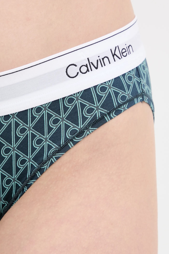 Calvin Klein Underwear κιλότα γυναικεία με βαμβάκι πράσινο LV00QF8520