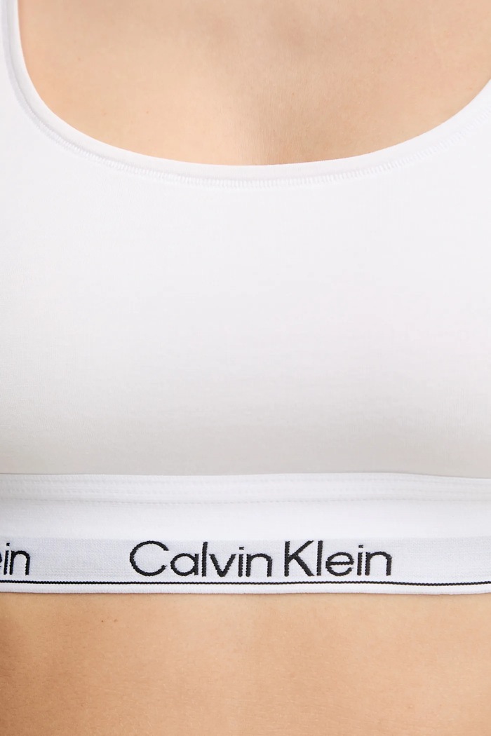 Îmbrăcăminte Calvin Klein Underwear sutien cu bumbac LV00QF8493 alb