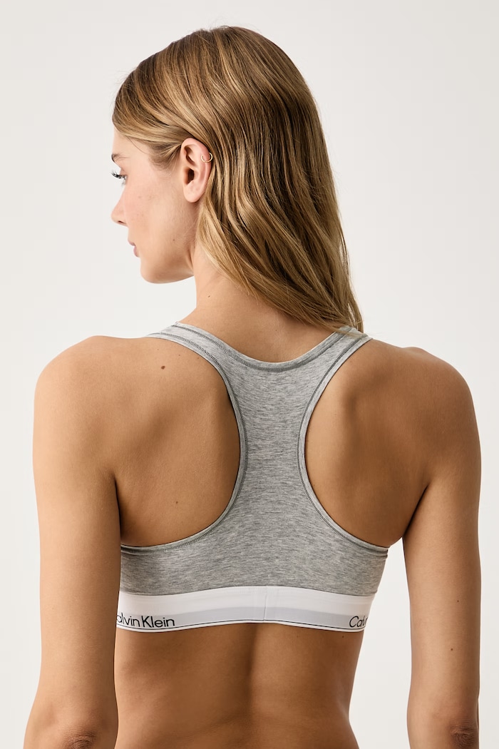 Oblečenie Calvin Klein Underwear Podprsenka s bavlnou LV00QF8493 sivá