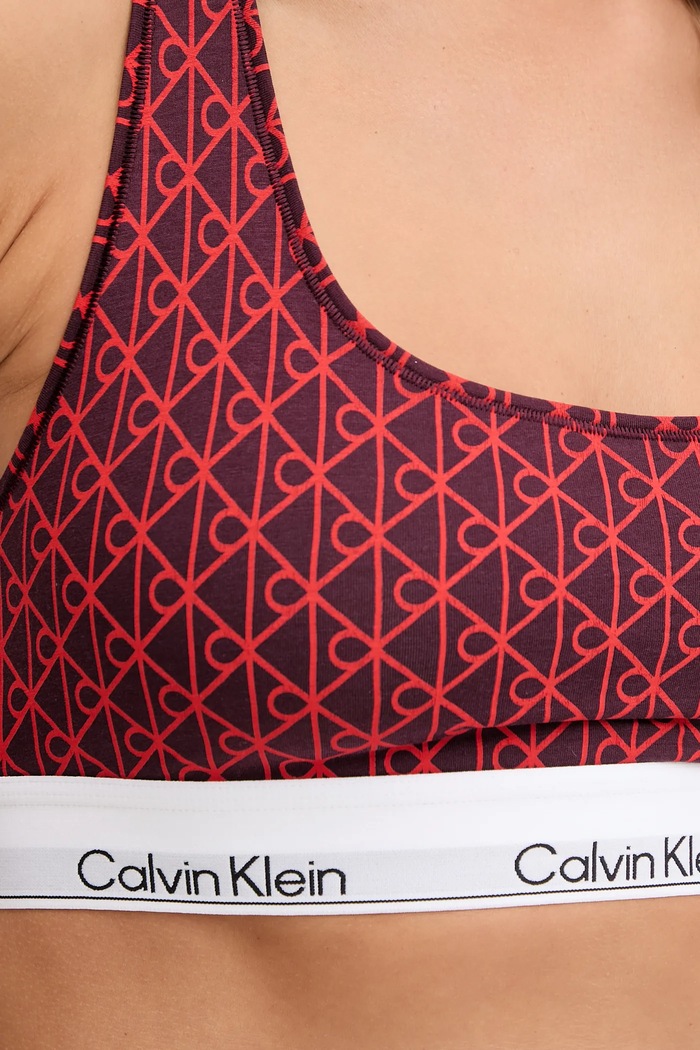 Ruházat Calvin Klein Underwear melltartó pamuttal LV00QF8493 burgundia