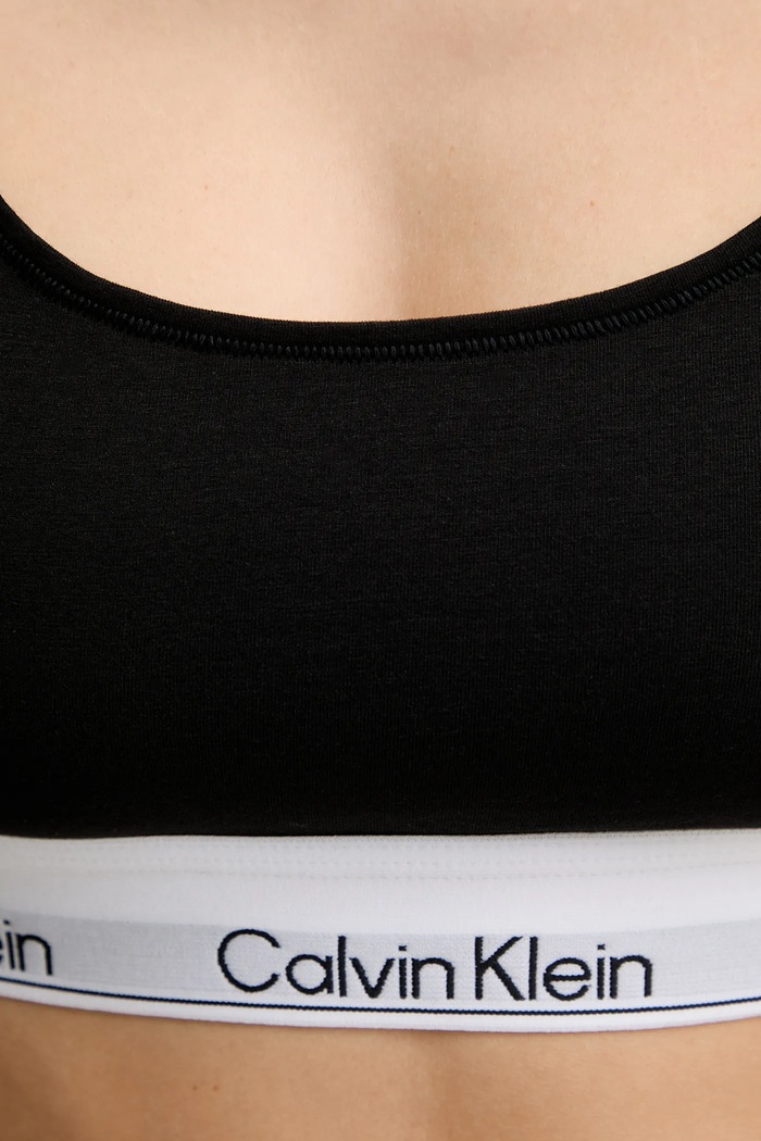 Grudnjak s pamukom Calvin Klein Underwear LV00QF8493 crna