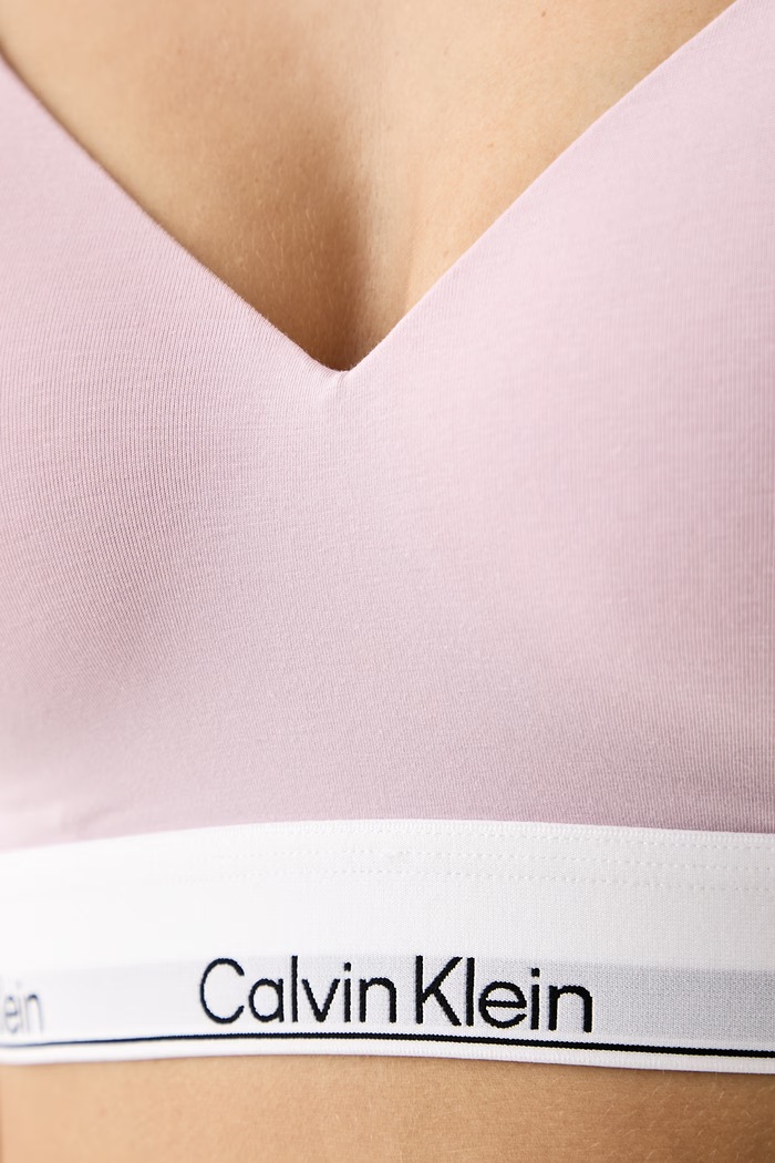 Braletka s bavlnou Calvin Klein Underwear LV00QF8500 ružová