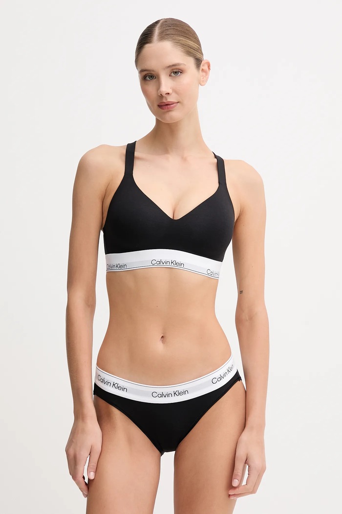 Calvin Klein Underwear braletka s bavlnou LV00QF8500 čierna SS26