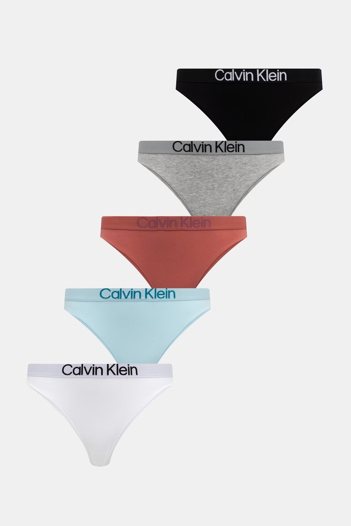 Calvin Klein Underwear kalhotky dámské 5-pack šedá LV00QD5332