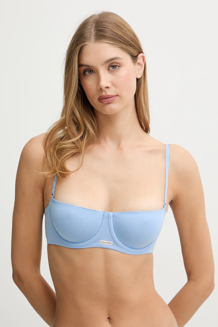 Calvin Klein Underwear sutien uni albastru LV00QF8082