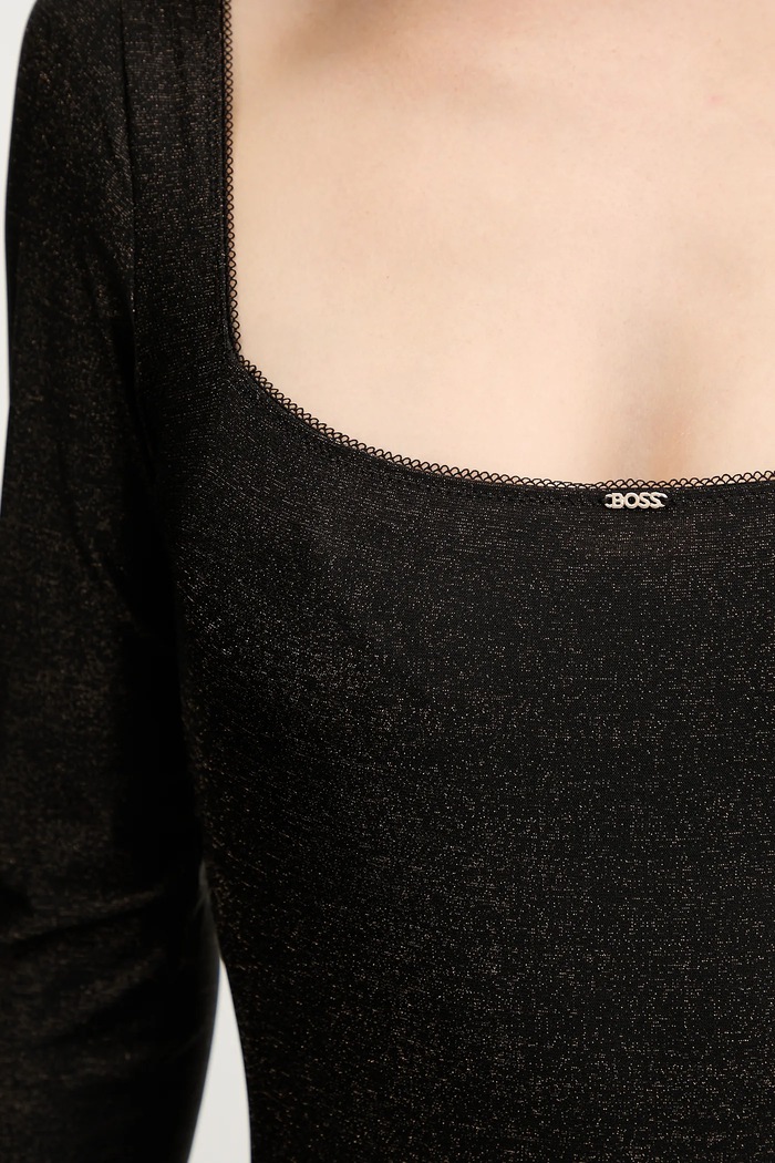 Body GIFT GIVING BODYSUIT BOSS 50550349 negru