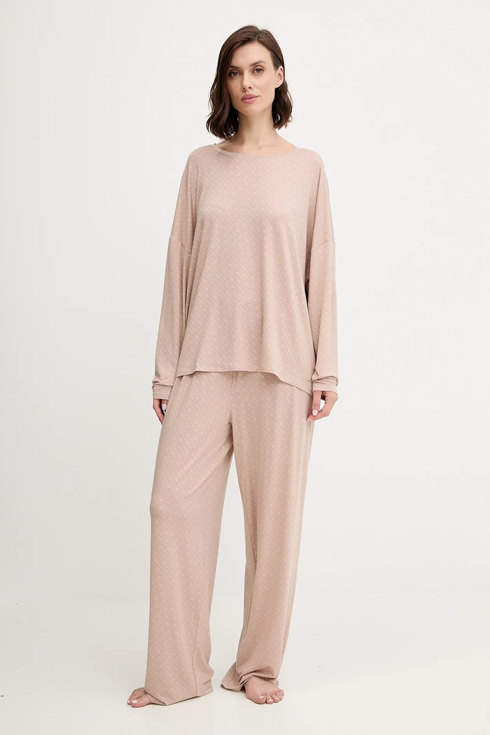 Піжамний лонгслів BOSS B Logo LS-Shirt 50550693 бежевий SS26