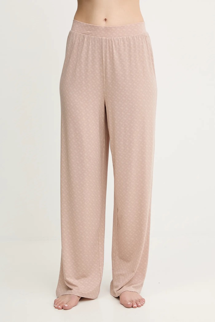 Піжамні штани BOSS B Logo Pants трикотаж бежевий 50550711