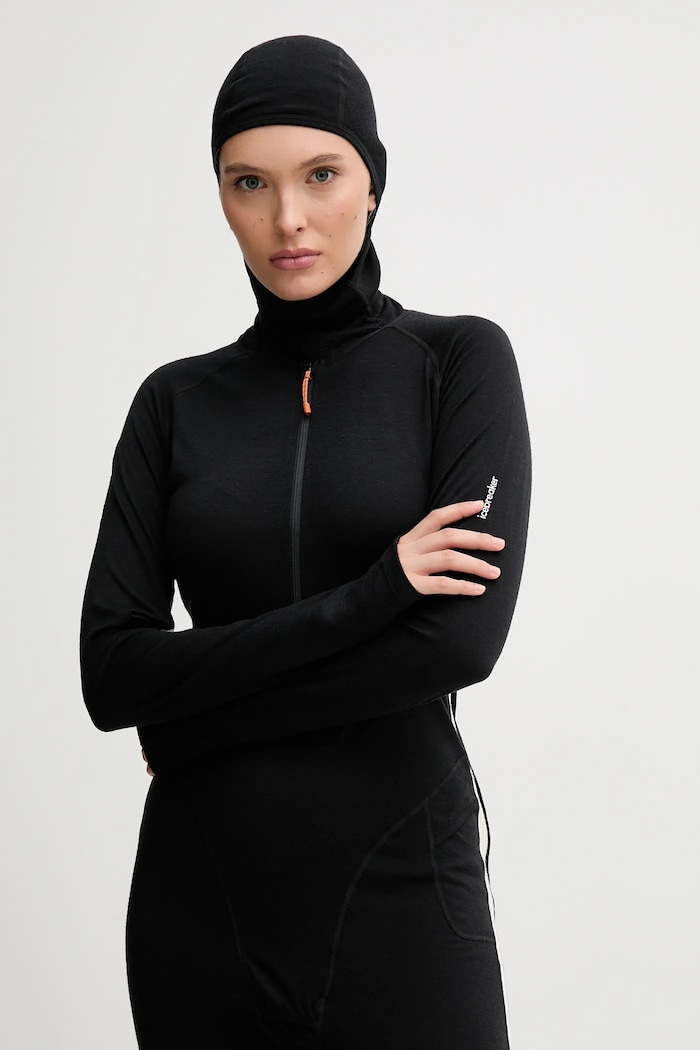 Icebreaker tuta funzionale Merino 200 Oasis nero IB0A57D50JE1