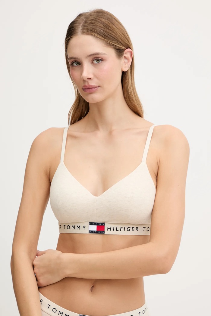 Podprsenka Tommy Hilfiger vystužené béžová UW0UW06226