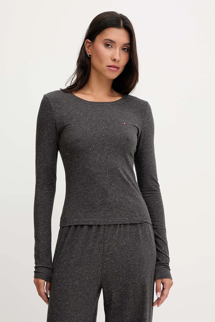 Tommy Hilfiger piżama UW0UW06230 szary AW25