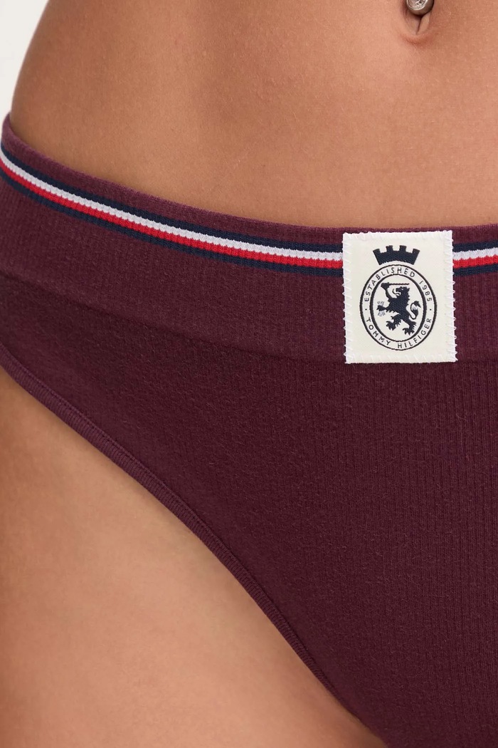 Tangá Tommy Hilfiger burgundské UW0UW06063