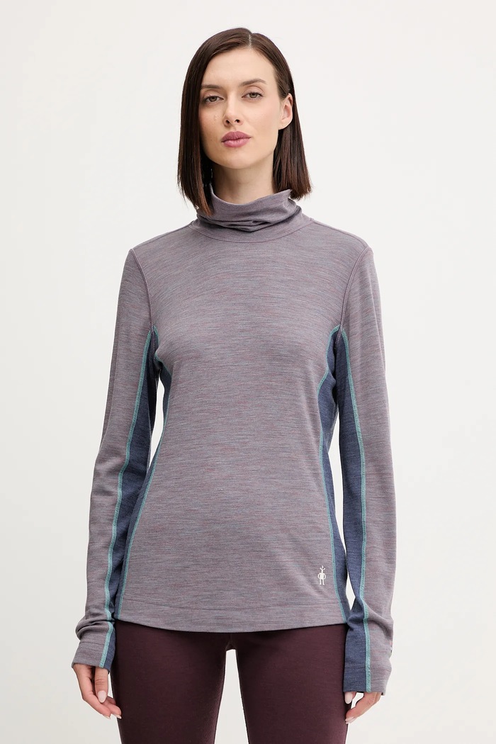 Smartwool longsleeve funcțional din lână Planet friendly violet SW002984