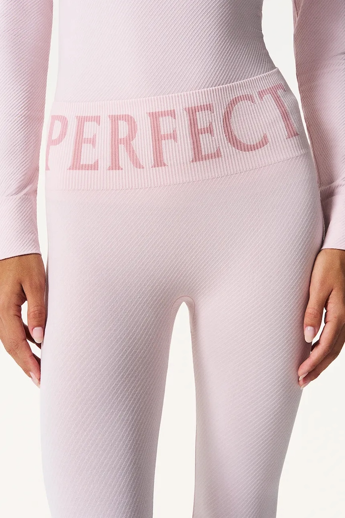 Legginsy funkcyjne damskie z dodatkiem kaszmiru Perfect Thermal Perfect Moment W3001120 różowy