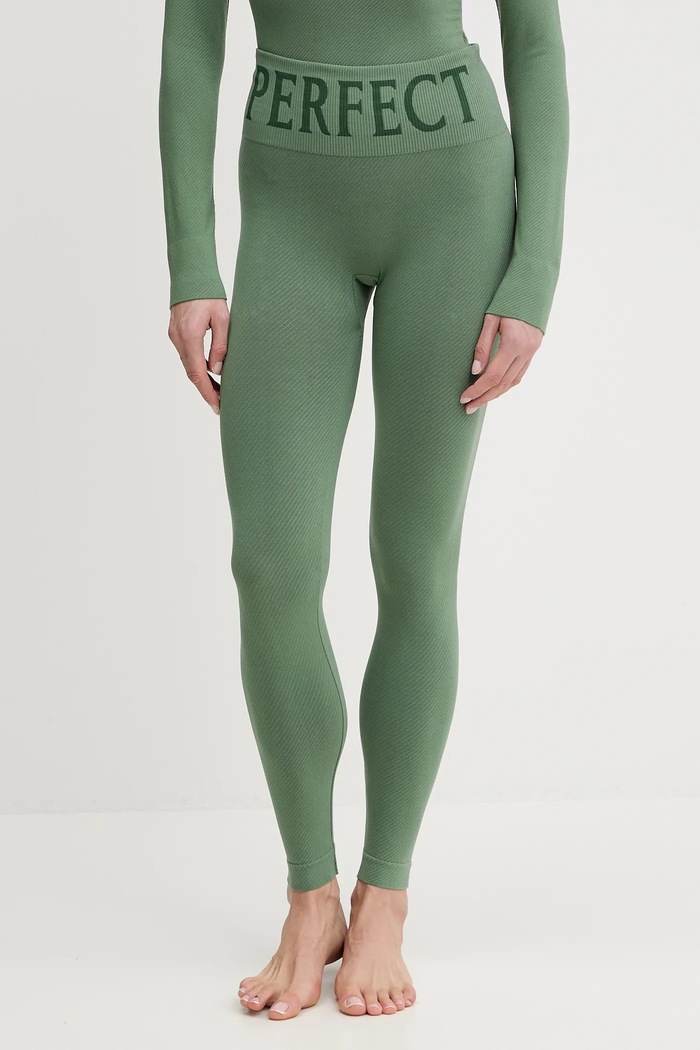 Perfect Moment legginsy funkcyjne Perfect Thermal sporty zimowe zielony W3001120