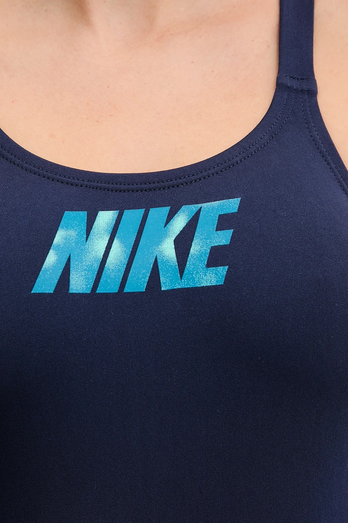 Nike jednoczęściowy strój kąpielowy granatowy NESSF053