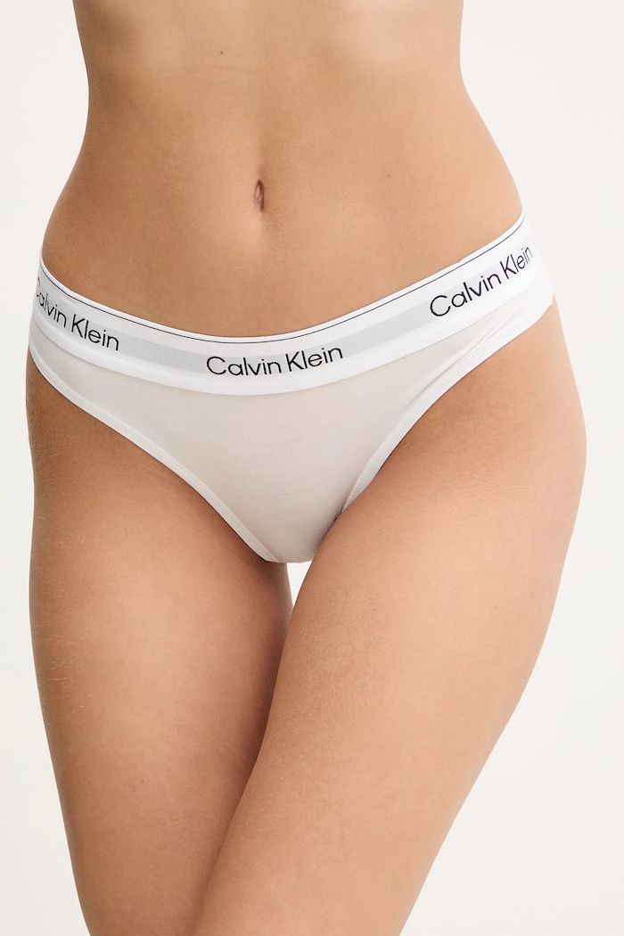 Calvin Klein Underwear Brazil γυναικείο με βαμβάκι λευκό LV00QF8522
