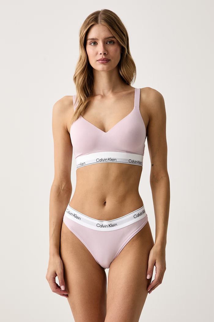 Calvin Klein Underwear Brazilske hlačke ženske z bombažem LV00QF8522 roza SS26