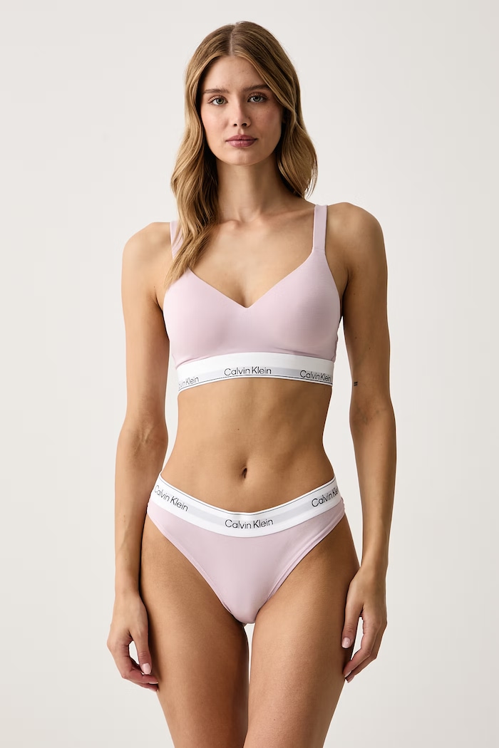 Calvin Klein Underwear Brazilske hlačke ženske z bombažem LV00QF8522 roza SS26