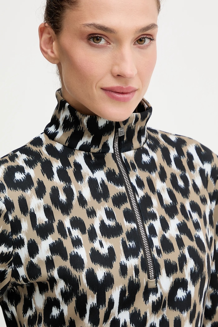 Funkcionalna majica z dolgimi rokavi Fusalp Orion Leopard zelena I1203