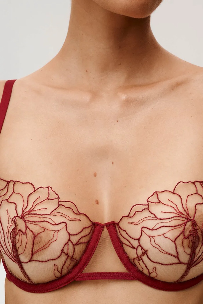 Oblečenie Podprsenka Undress Code 1036UC burgundské