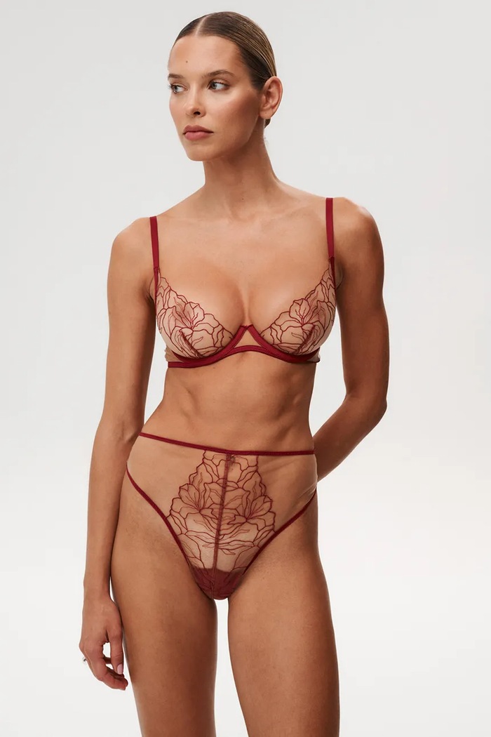 Podprsenka Undress Code 1037UC burgundské