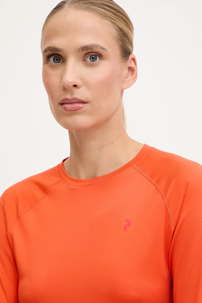 Funkční triko s dlouhým rukávem Peak Performance Spirit oranžová G79755