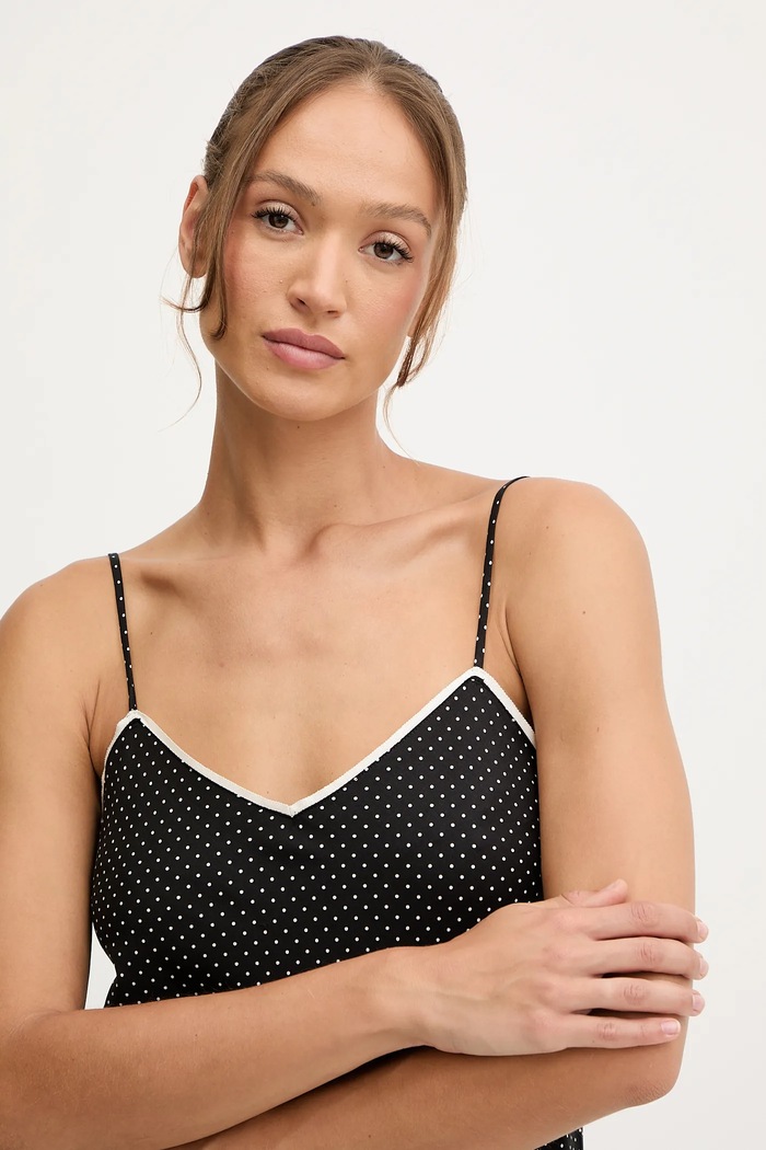 Noční košilka Lauren Ralph Lauren černá ILN02439