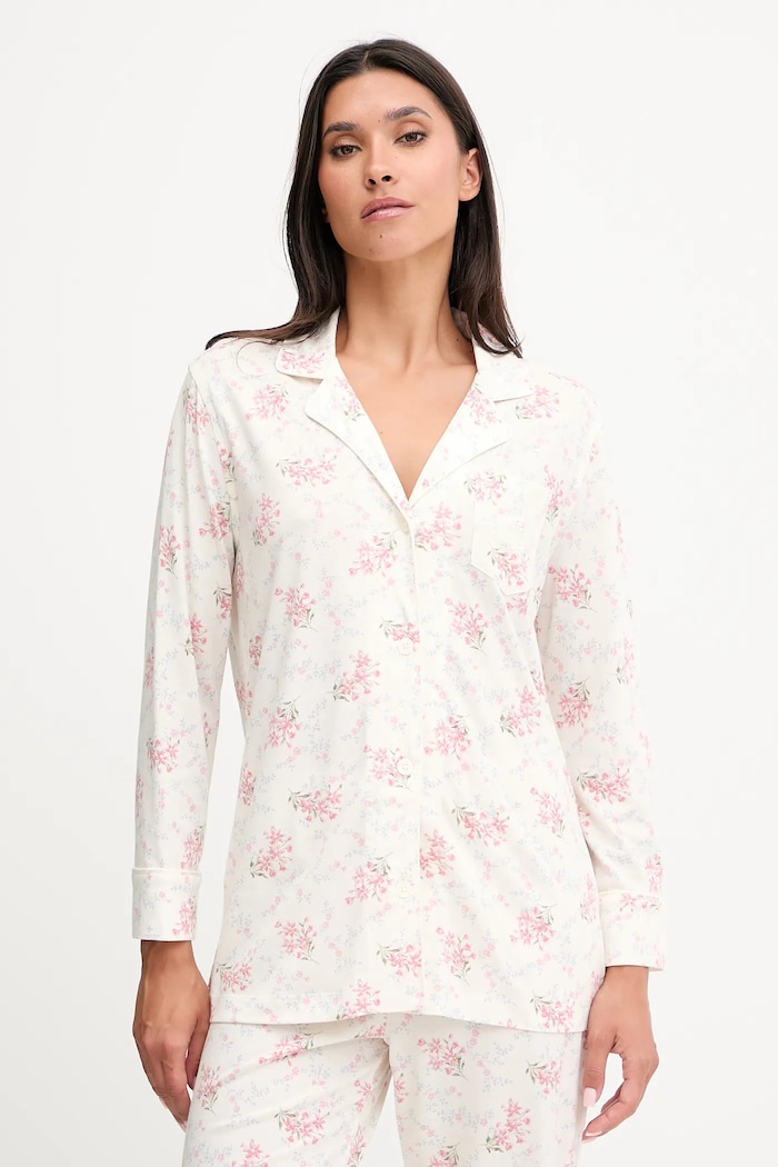 Pyžamo Lauren Ralph Lauren ILN92443 béžová AW25