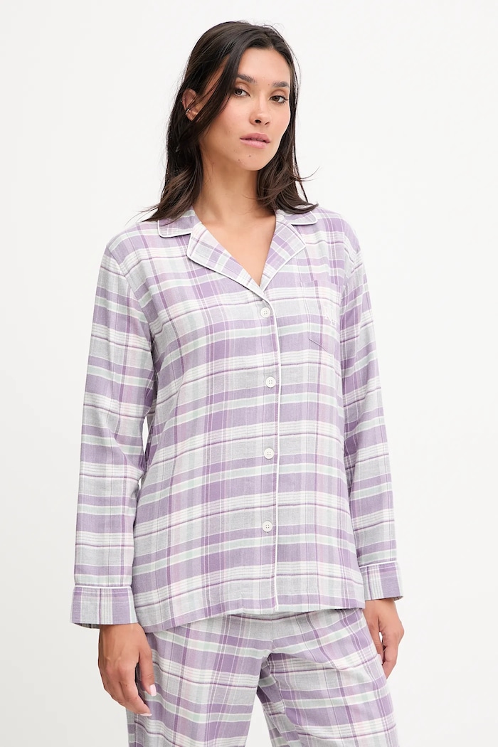 Pyžamo Lauren Ralph Lauren ILN92448 fialová AW25
