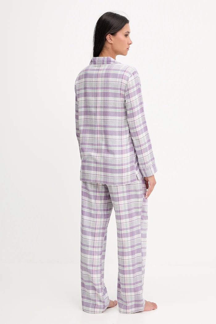Pyžamo Lauren Ralph Lauren fialová ILN92448